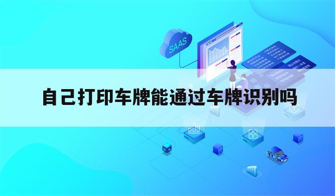 自己打印车牌能通过车牌识别吗