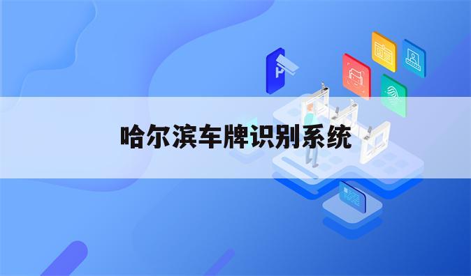 哈尔滨车牌识别系统