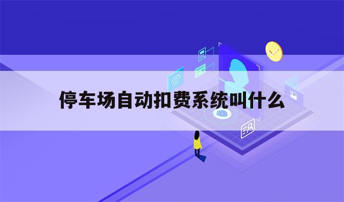 停车场自动扣费系统叫什么