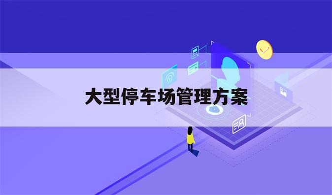 大型停车场管理方案
