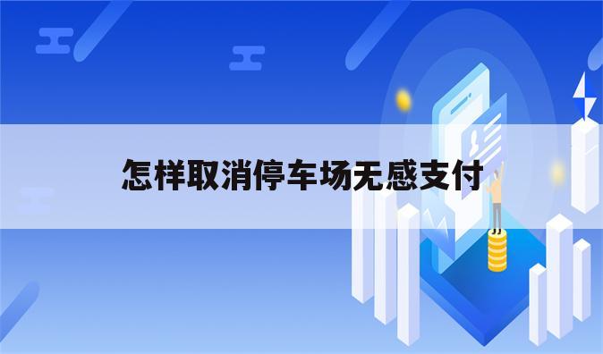 怎样取消停车场无感支付