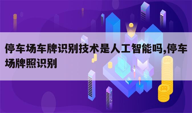 停车场车牌识别技术是人工智能吗,停车场牌照识别