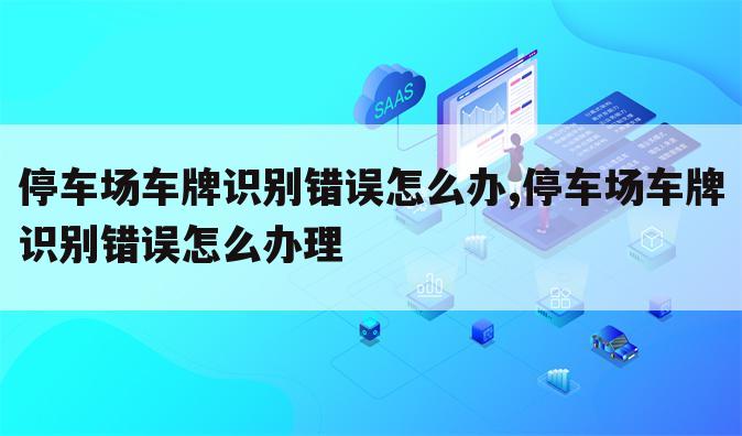 停车场车牌识别错误怎么办,停车场车牌识别错误怎么办理