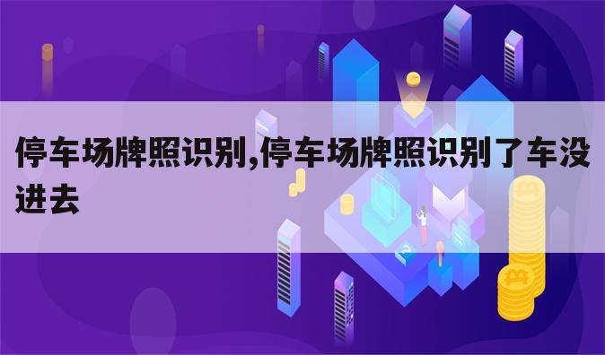 停车场牌照识别,停车场牌照识别了车没进去