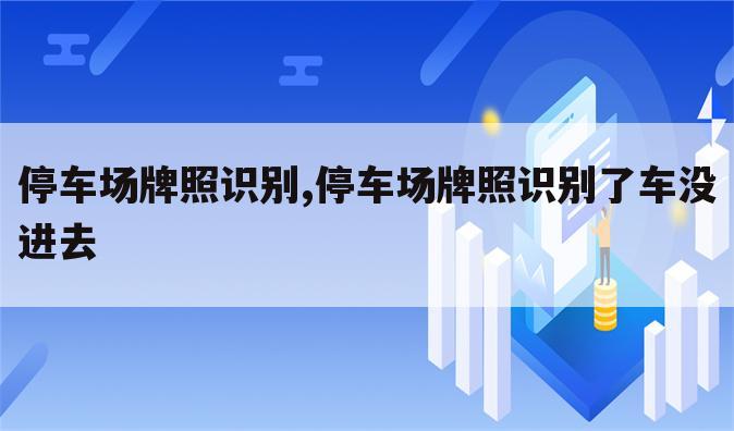 停车场牌照识别,停车场牌照识别了车没进去