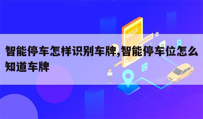 智能停车怎样识别车牌,智能停车位怎么知道车牌