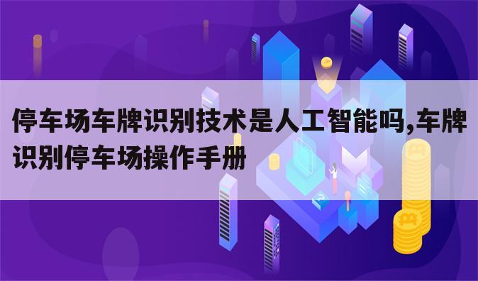 停车场车牌识别技术是人工智能吗,车牌识别停车场操作手册
