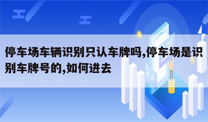 停车场车辆识别只认车牌吗,停车场是识别车牌号的,如何进去