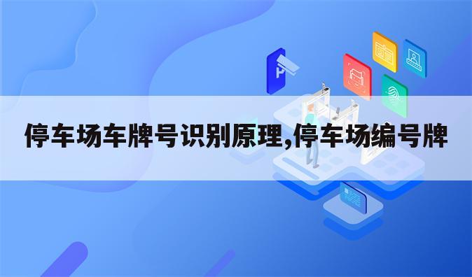 停车场车牌号识别原理,停车场编号牌
