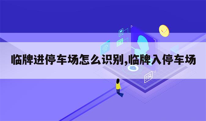 临牌进停车场怎么识别,临牌入停车场