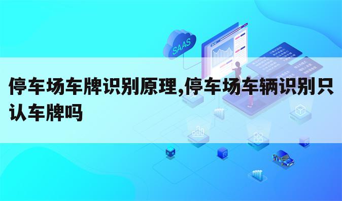 停车场车牌识别原理,停车场车辆识别只认车牌吗