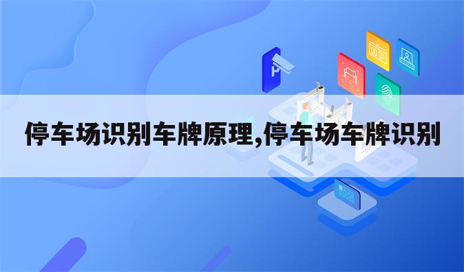 停车场识别车牌原理,停车场车牌识别