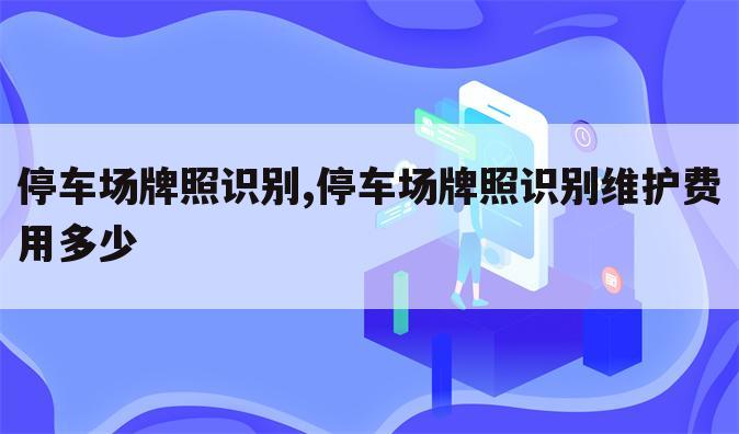 停车场牌照识别,停车场牌照识别维护费用多少