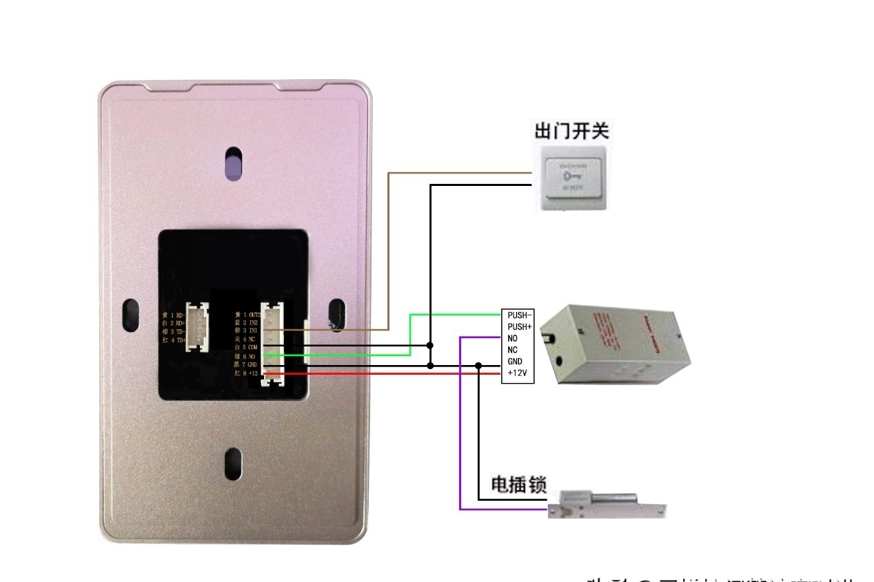 蓝牙二维码门禁一体机（竖装）产品规格说明