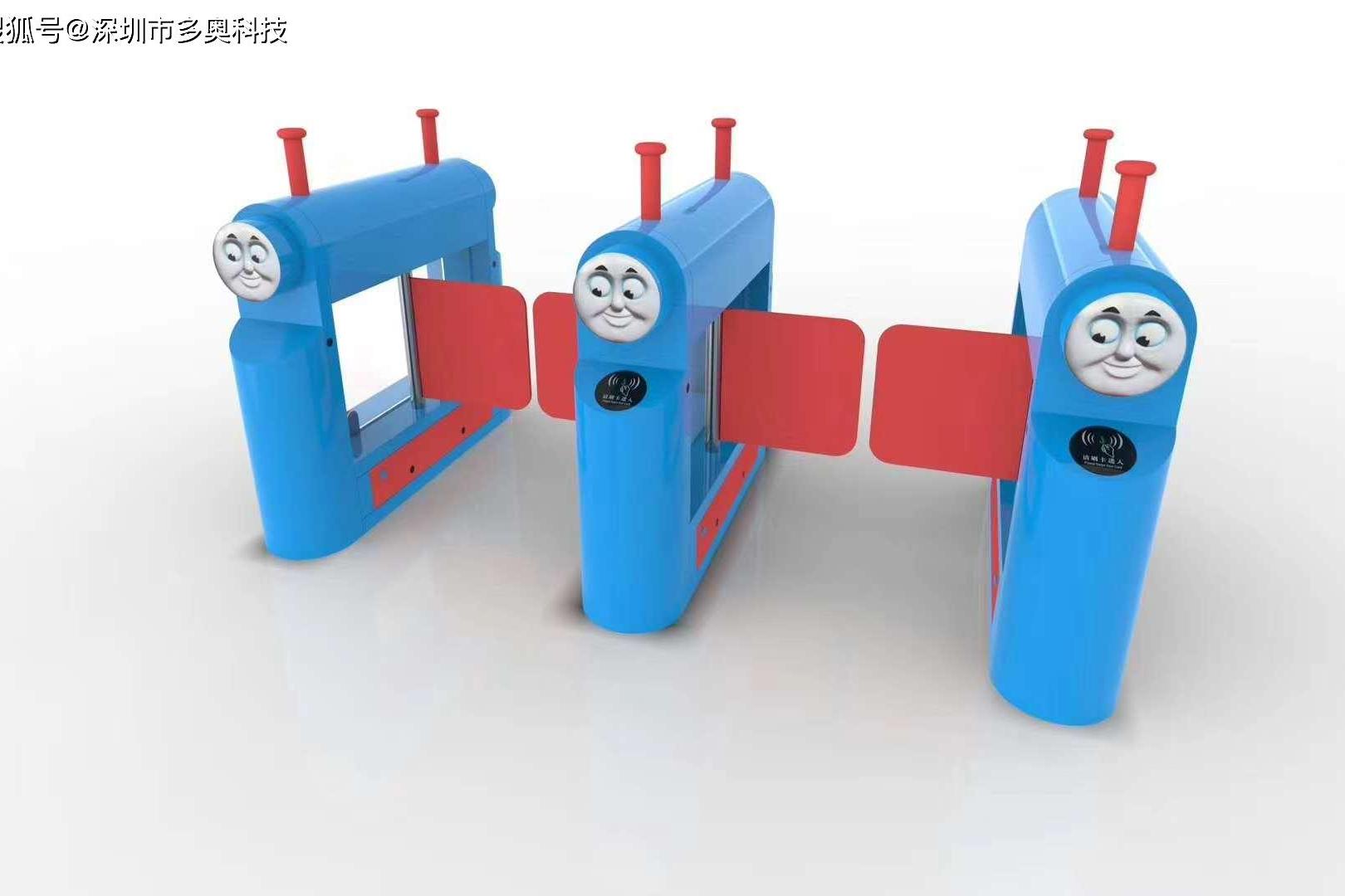 幼儿园通道闸机门禁：微信推送家长、测温、考勤三合一